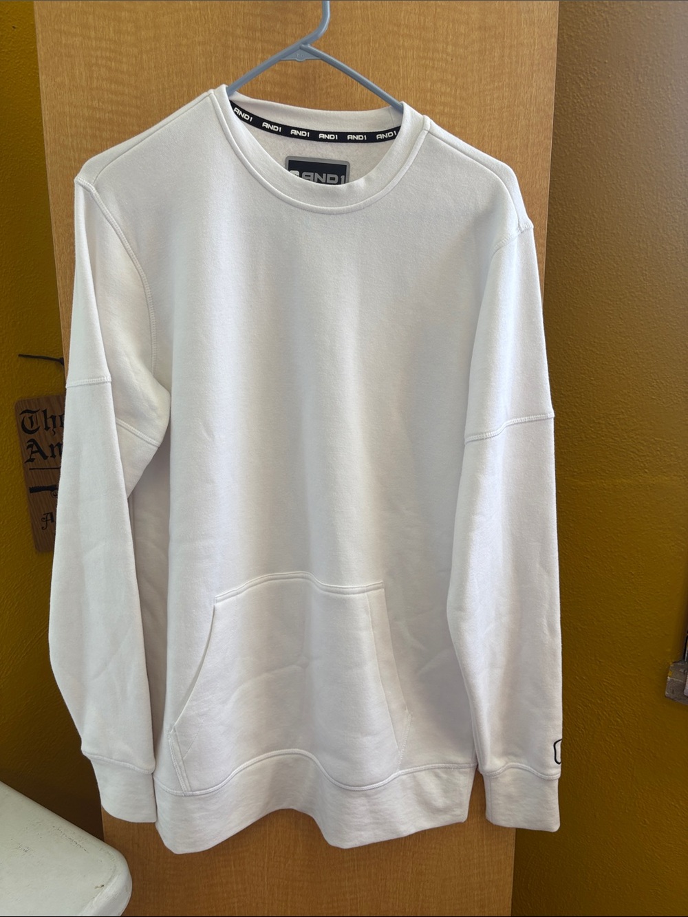 And1 Men’s White Crewneck Sweatshirt